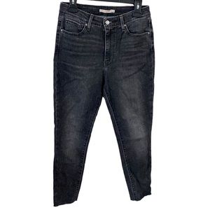 Levi’s washed black 721 high rise skinny jeans size 29